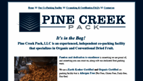 What Pinecreekpack.com website looked like in 2017 (6 years ago)