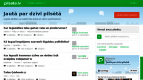 What Pilseta.lv website looked like in 2017 (6 years ago)