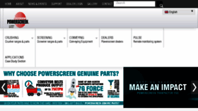 What Powerscreen.com website looked like in 2017 (6 years ago)