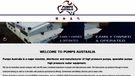 What Pumpsaustralia.com.au website looked like in 2017 (6 years ago)
