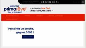 What Primareve.fr website looked like in 2017 (6 years ago)