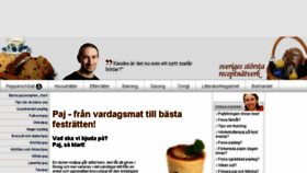 What Pajrecept.se website looked like in 2017 (6 years ago)