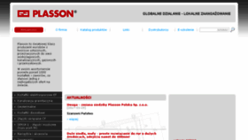 What Plasson.pl website looked like in 2017 (6 years ago)