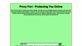 What Proxyfort.com website looked like in 2017 (6 years ago)