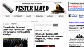What Pesterlloyd.net website looked like in 2017 (6 years ago)