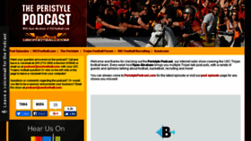 What Peristylepodcast.com website looked like in 2017 (6 years ago)
