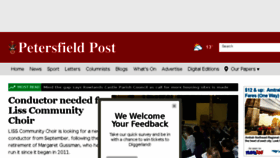 What Petersfieldpost.co.uk website looked like in 2017 (6 years ago)