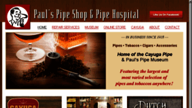 What Paulspipeshop.com website looked like in 2017 (8 years ago)