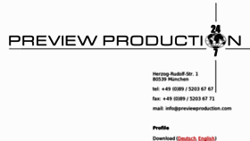 What Previewproduction.com website looked like in 2017 (6 years ago)
