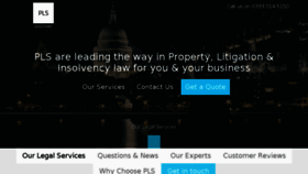 What Pls-solicitors.co.uk website looked like in 2017 (6 years ago)