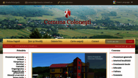 What Primaria-colonesti.ro website looked like in 2017 (6 years ago)