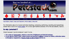 What Petestack.com website looked like in 2017 (6 years ago)