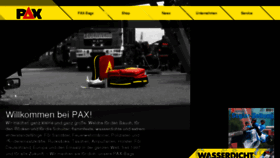 What Pax-bags.de website looked like in 2017 (6 years ago)