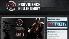 What Providencerollerderby.com website looked like in 2017 (6 years ago)