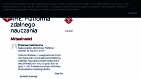 What Platforma.ahe.lodz.pl website looked like in 2017 (6 years ago)