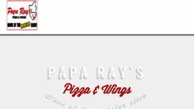 What Paparayspizza.com website looked like in 2017 (6 years ago)