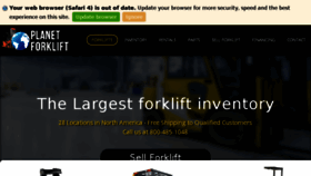 What Planetforklift.com website looked like in 2017 (6 years ago)
