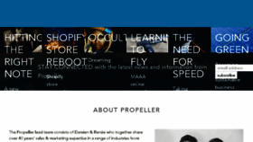 What Propellerglobal.com website looked like in 2017 (6 years ago)