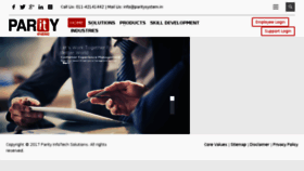 What Paritysystem.in website looked like in 2017 (8 years ago)