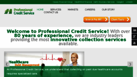 What Professionalcredit.com website looked like in 2017 (6 years ago)