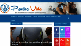 What Practicavida.es website looked like in 2017 (6 years ago)