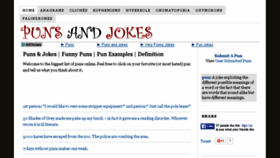 What Punsandjokes.com website looked like in 2017 (6 years ago)