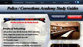 What Policeacademystudyguides.co website looked like in 2017 (6 years ago)