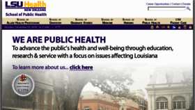 What Publichealth.lsuhsc.edu website looked like in 2017 (7 years ago)