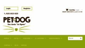 What Petydog.es website looked like in 2017 (6 years ago)