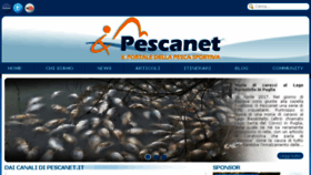 What Pescanet.it website looked like in 2017 (6 years ago)