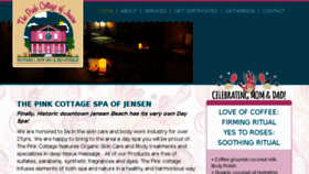 What Pinkcottagespa.com website looked like in 2017 (6 years ago)
