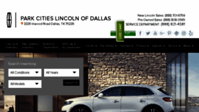 What Parkcitieslincoln.com website looked like in 2017 (6 years ago)