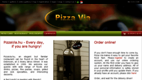 What Pizzavia.hu website looked like in 2017 (6 years ago)