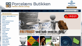 What Porcelaensbutikken.dk website looked like in 2017 (6 years ago)