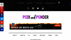 What Peekandponder.com website looked like in 2017 (6 years ago)