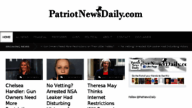 What Patriotnewsdaily.com website looked like in 2017 (6 years ago)
