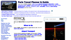 What Paristravelplanner.com website looked like in 2017 (6 years ago)