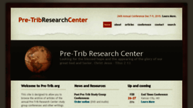 What Pre-trib.org website looked like in 2017 (6 years ago)