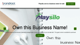 What Playsilo.com website looked like in 2017 (6 years ago)