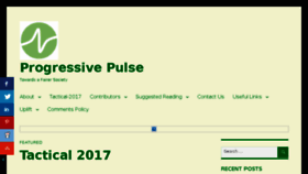 What Progressivepulse.org website looked like in 2017 (6 years ago)