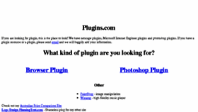 What Plugins.com website looked like in 2017 (6 years ago)