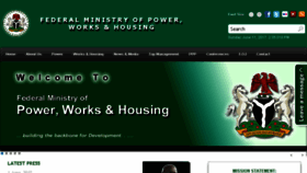 What Power.gov.ng website looked like in 2017 (6 years ago)