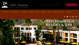 What Palmmountainresort.com website looked like in 2017 (8 years ago)