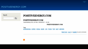 What Positiveenergy.com website looked like in 2017 (6 years ago)