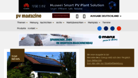What Pvmagazine.de website looked like in 2017 (8 years ago)
