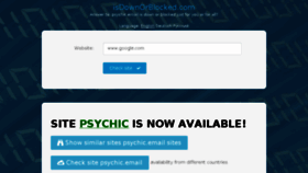 What Psychic.email.isdownorblocked.com website looked like in 2017 (6 years ago)