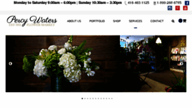 What Percywatersflorist.com website looked like in 2017 (6 years ago)