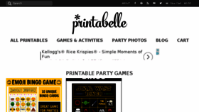 What Printabelle.com website looked like in 2017 (6 years ago)