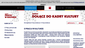 What Pracujwkulturze.nck.pl website looked like in 2017 (6 years ago)
