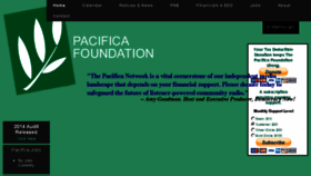 What Pacifica.org website looked like in 2017 (6 years ago)